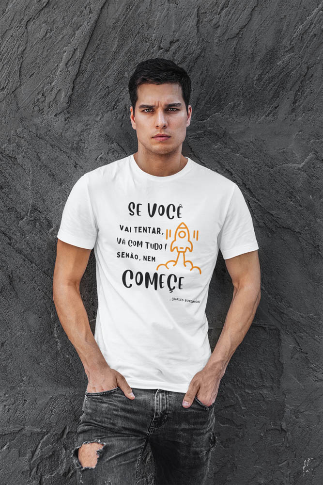 Camisa Masculina Va Com Tudo Branca